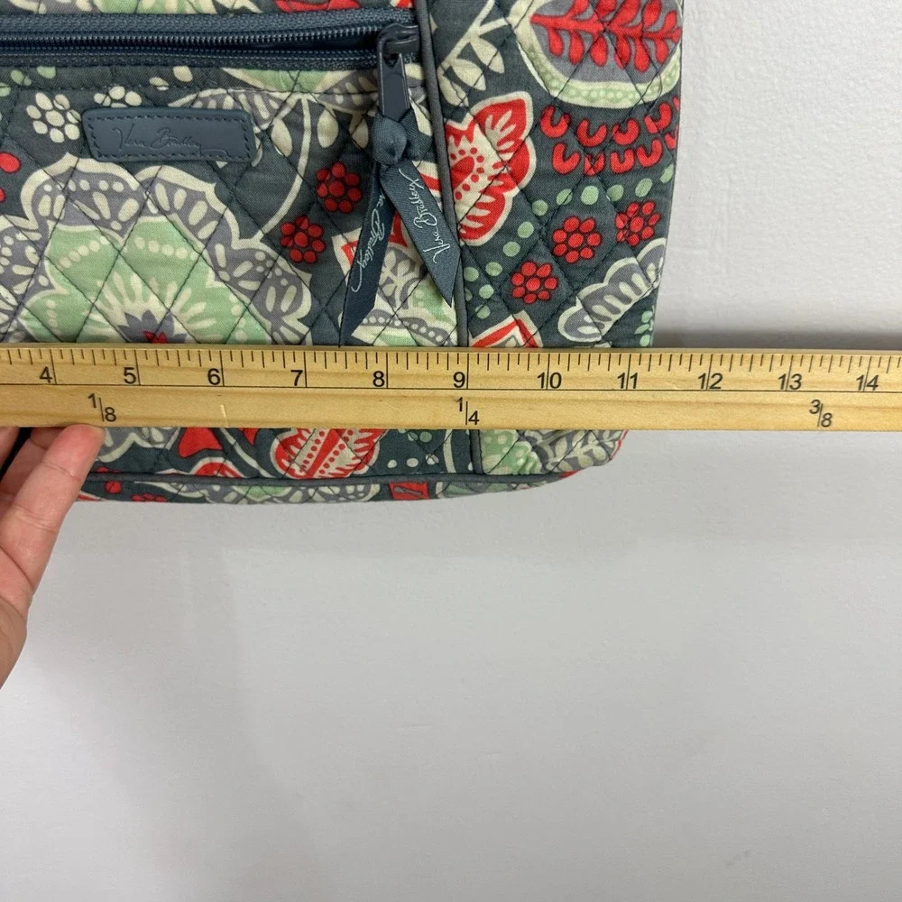 Vera Bradley Floral Crossbody Bag Adjustable Strap Travel Zip‎ Pocket Purse